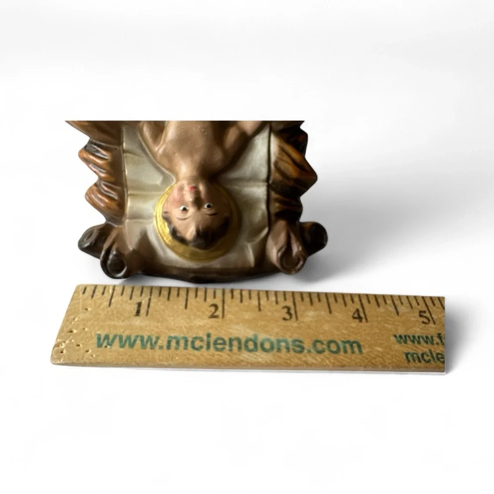 Vintage Baby Jesus in manger made in‎ Japan